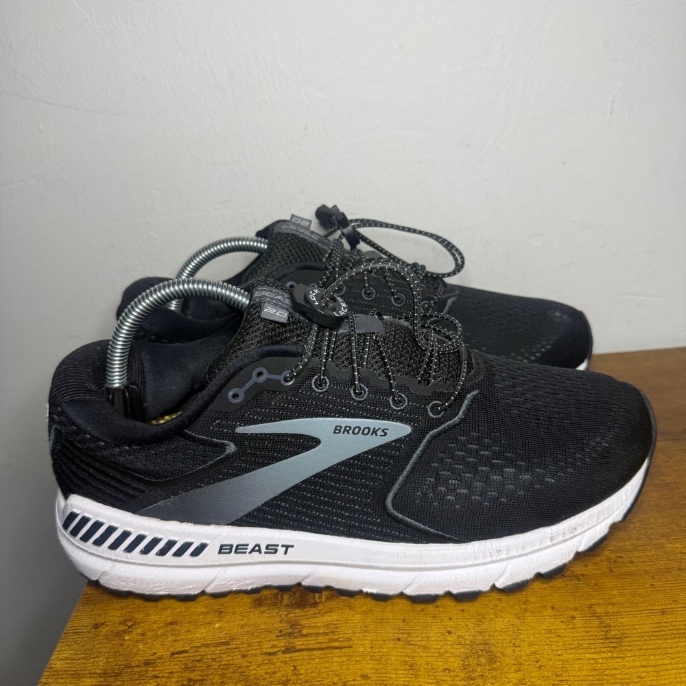 Brooks Beast 20 Running Shoes Mens Size 9 4E Extra Wide Black 1103274E051